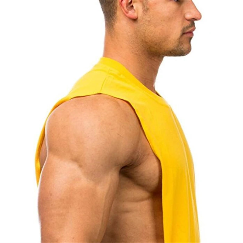 Breathable Side Slits Tank Tops