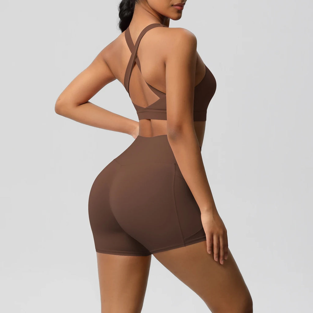 2PCS Sportswear With Pockets Yoga Set