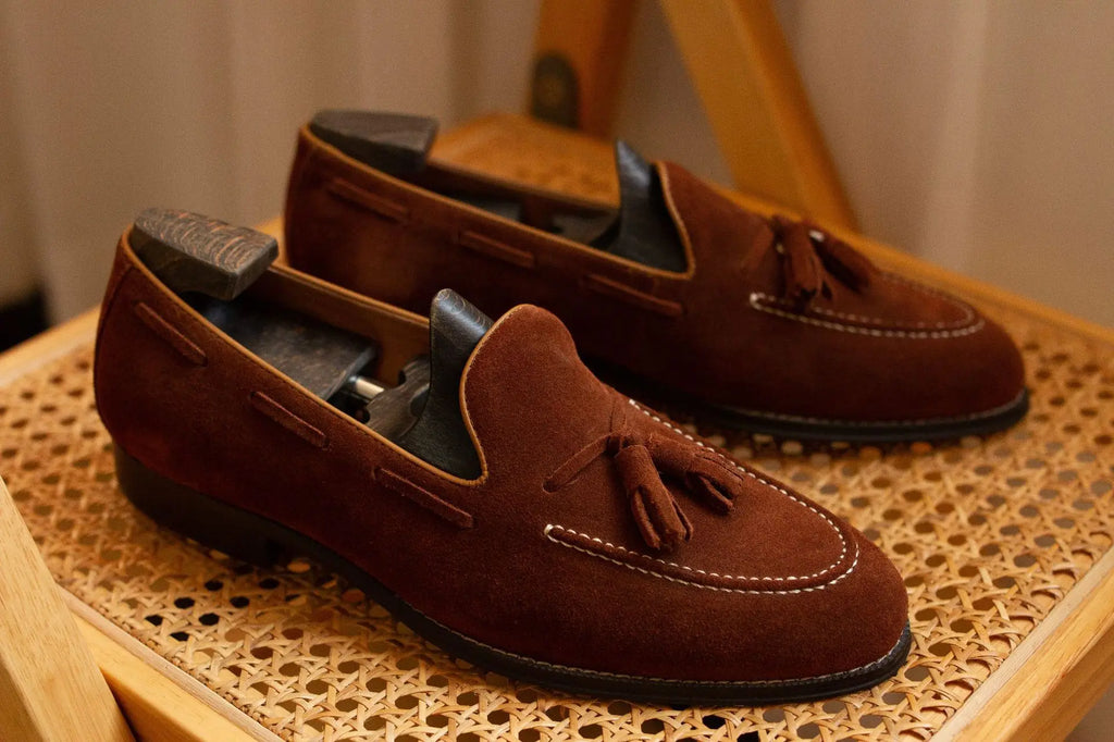 Genuine Leather Loafer Shoes for Men Handmade British Trendy Lazy Casual Shoes New Versatile