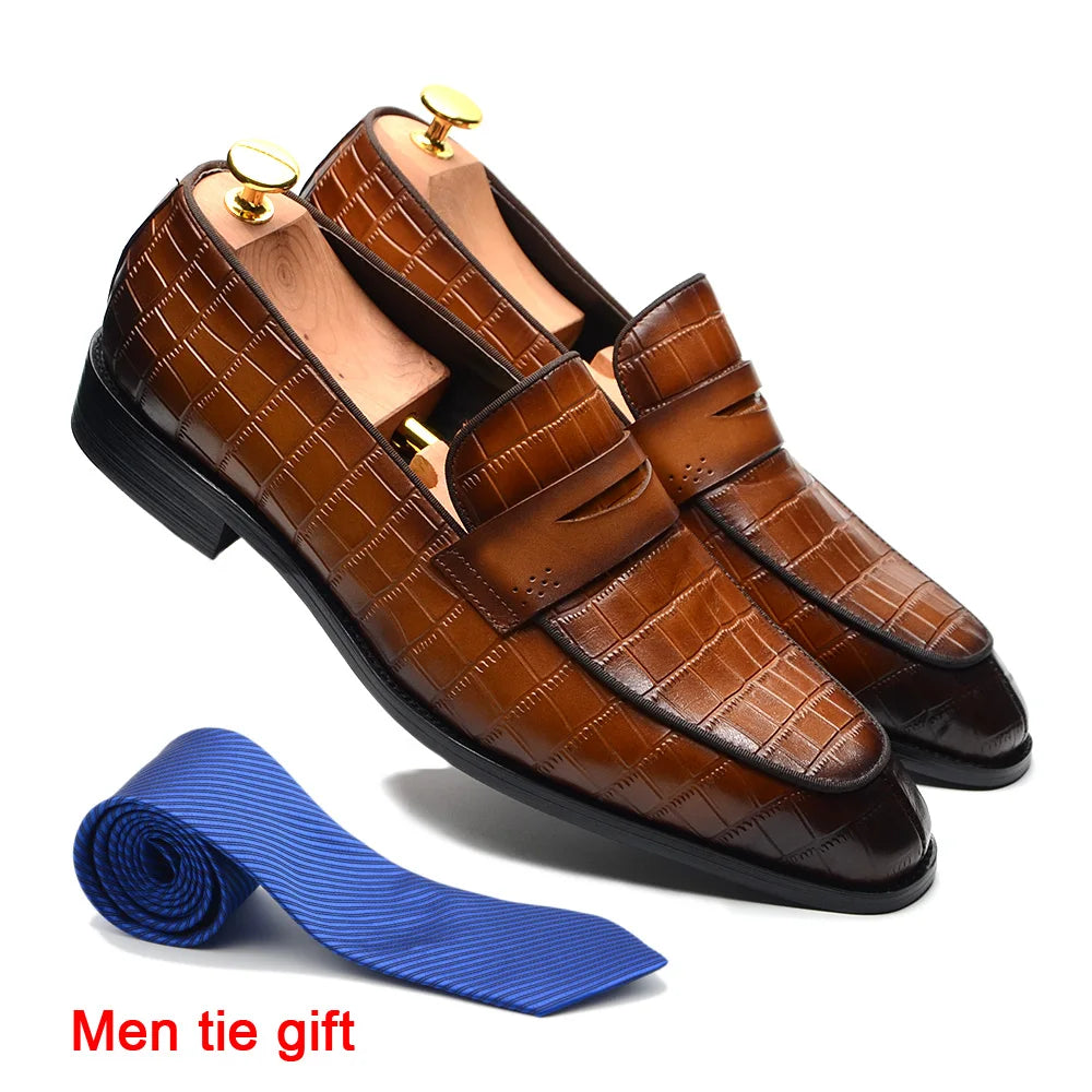Classic Handmade Italian Style Genuine Cow Leather Penny Loafer