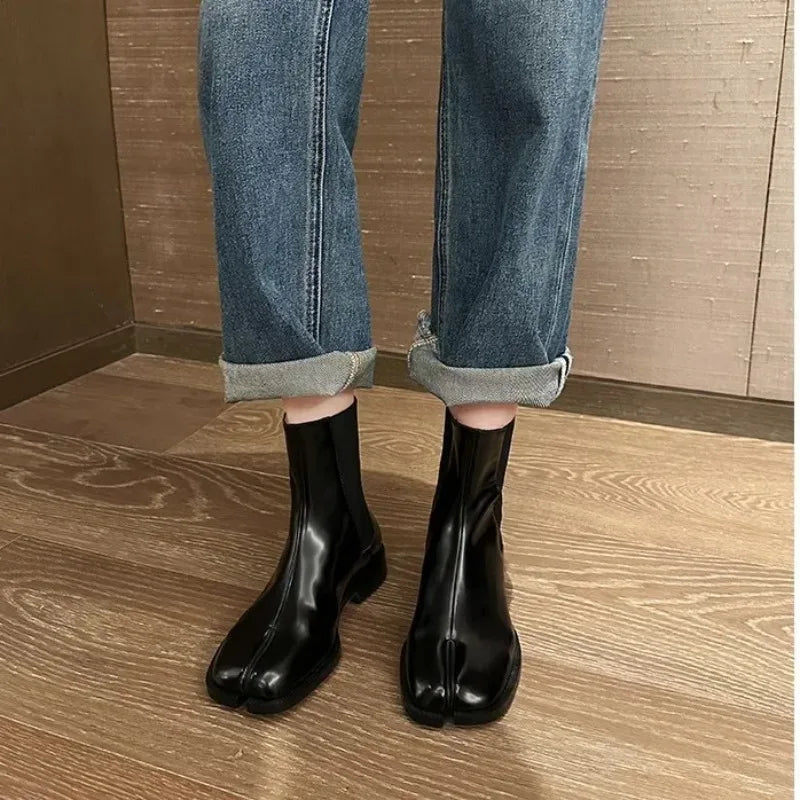 British Style Horse Hoof Design Leather Shoes