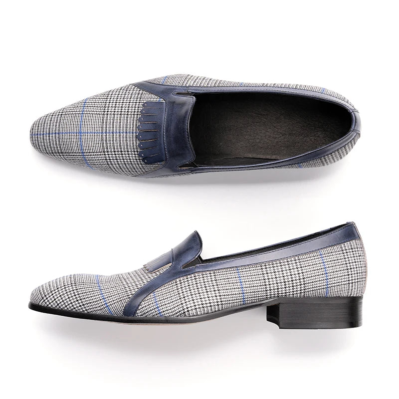 Cotton Fabric Casual Pure Handmade Loafer
