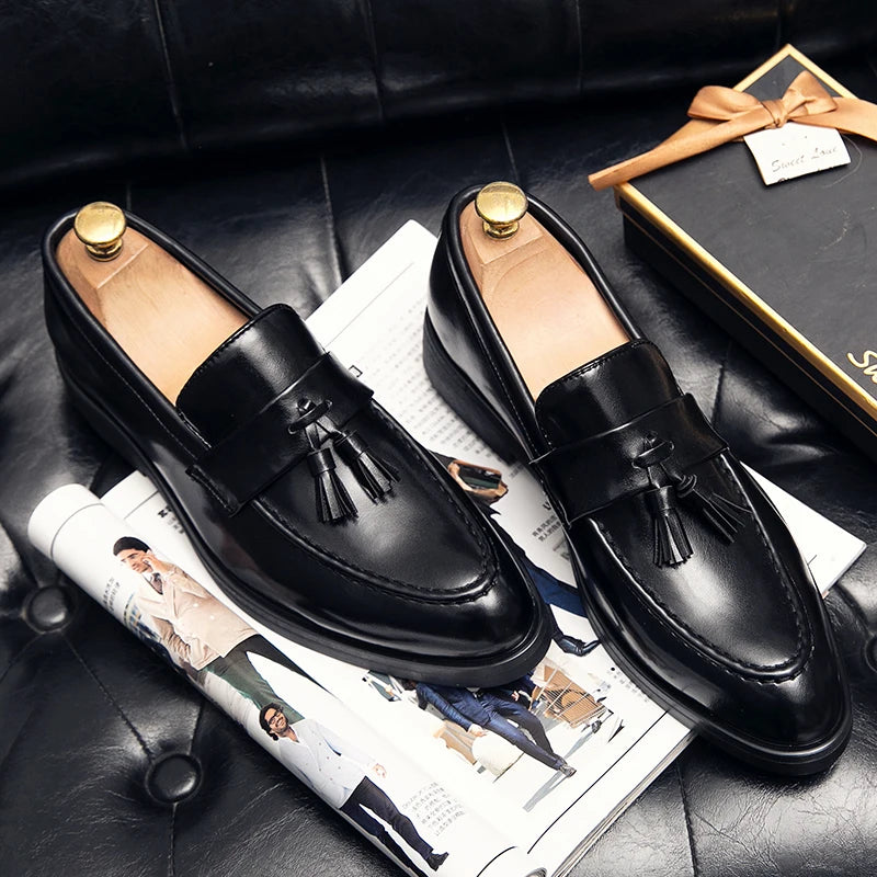 Slip on Tassel Leather Loafer
