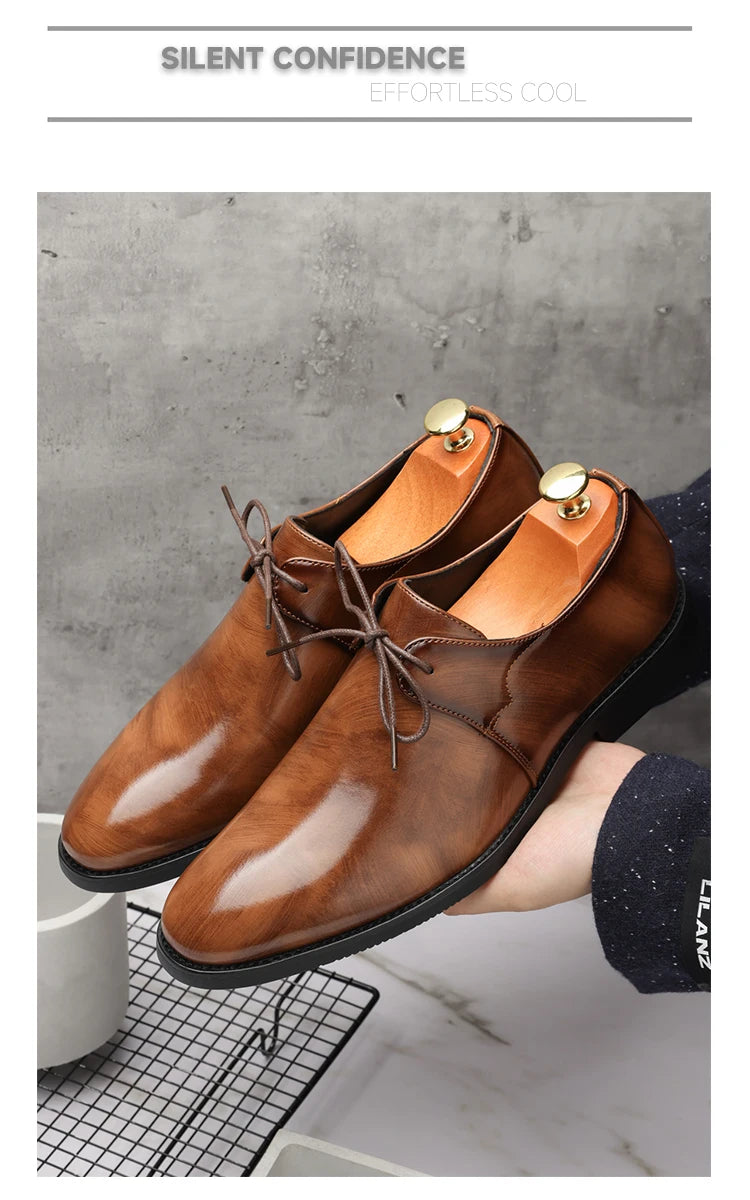 Casual Business Comfortable Pointed Toe Leather Dress Shoes