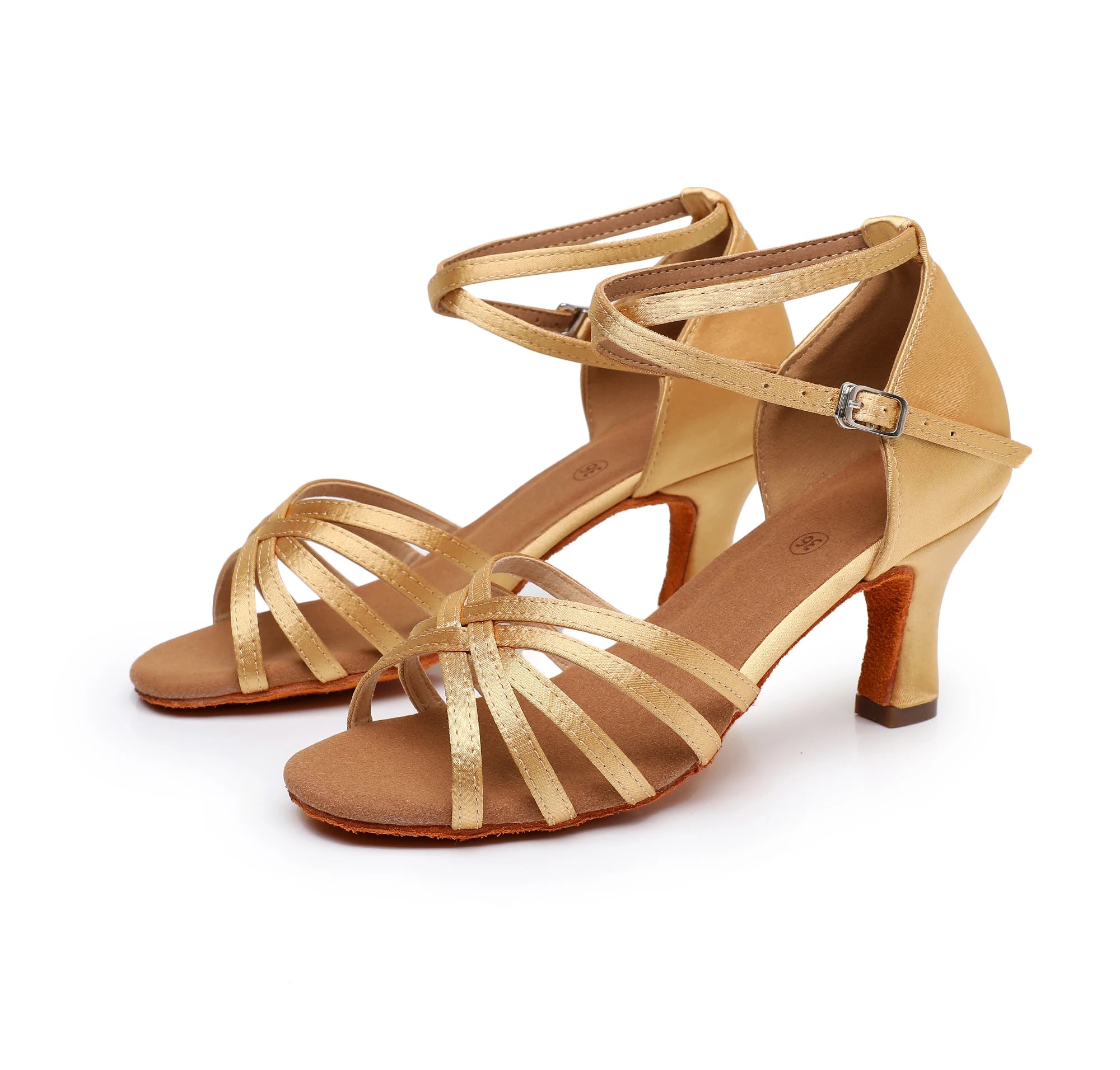 Ladies Suede Soft Sole Jazz Salsa Shoes