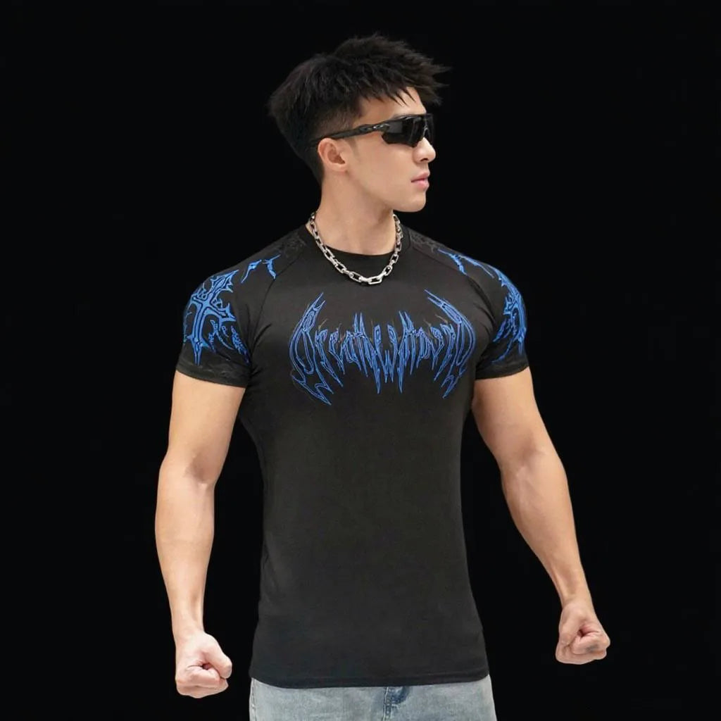 Short Sleeved Fitness Quick Drying Tight T-shirt