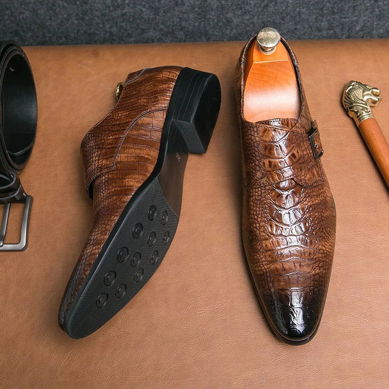 Pointed Leather Loafers