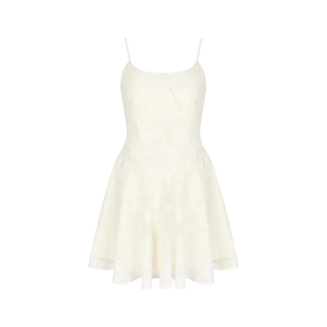 Casual A Line Lace Up Elegant Dress