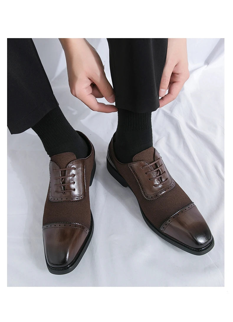 Retro Carved Lace-up Brogue Casual Oxfords