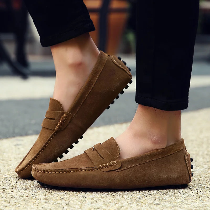 Casual Slip On Leather Loafers