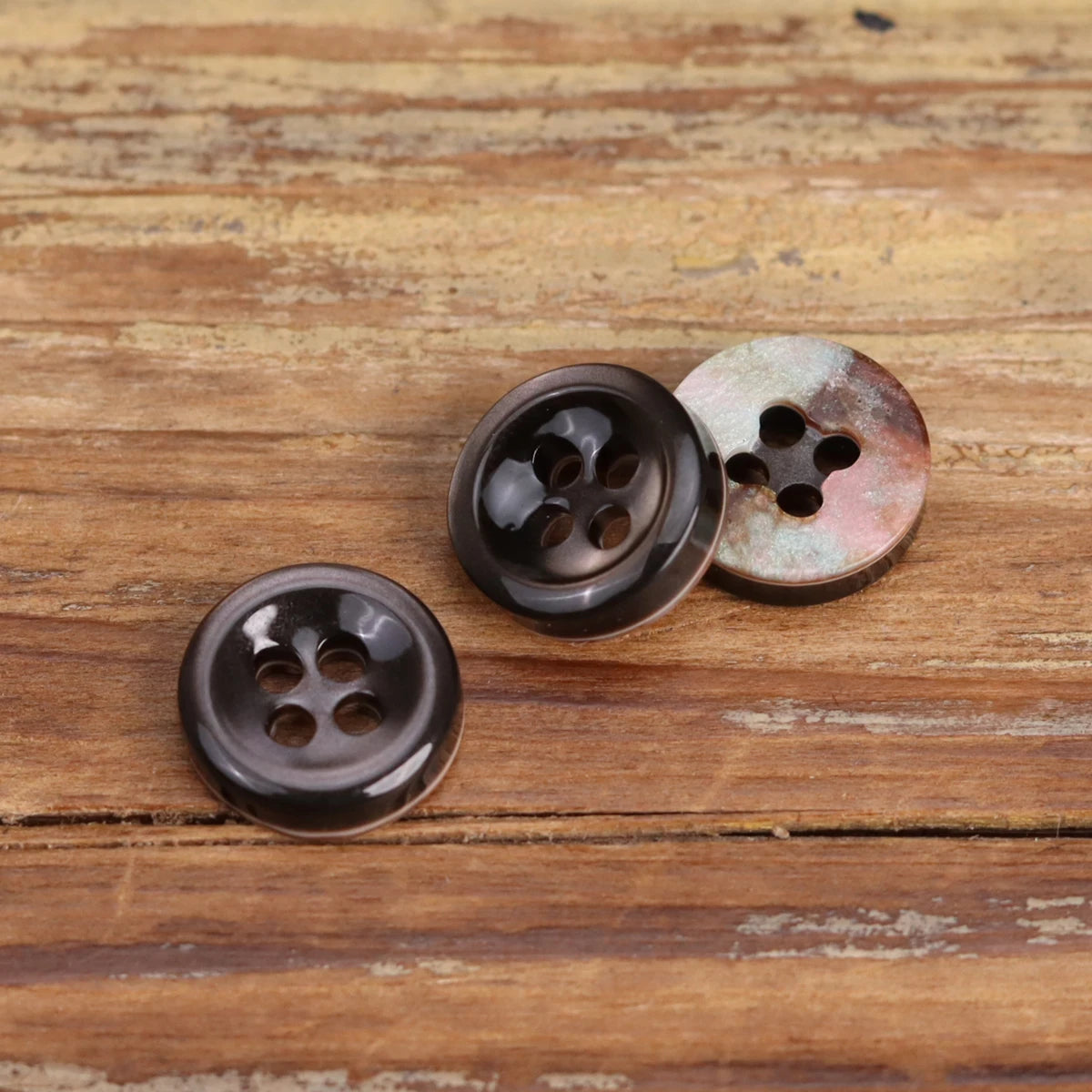 10pcs 11.5mm Black Shell Shirt Buttons