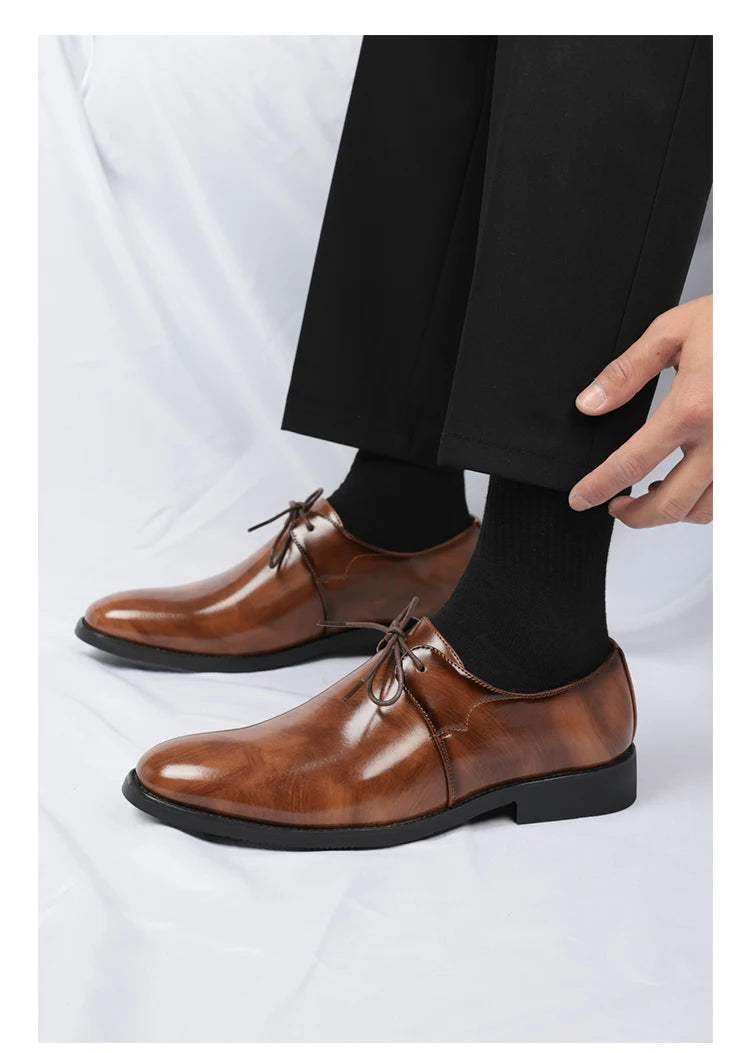 Casual Business Comfortable Pointed Toe Leather Dress Shoes