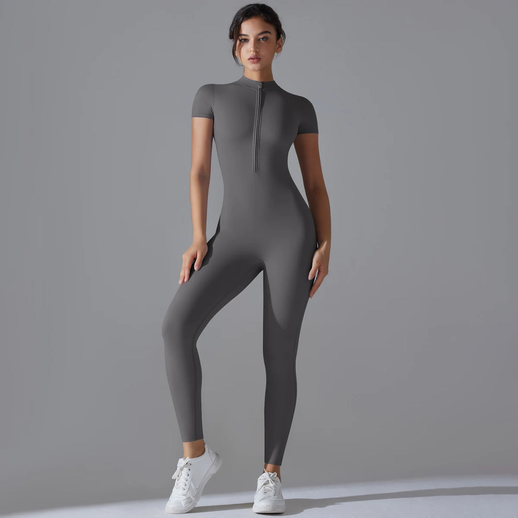 Women Fitness Sports Bodysuit Yoga Suit  Breathable Quick Dry