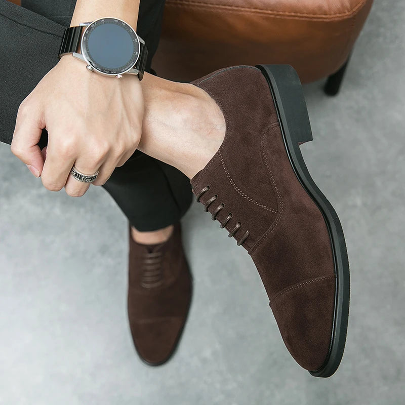 Vintage Slip-on Classic Casual Suede Leather Oxford Shoes