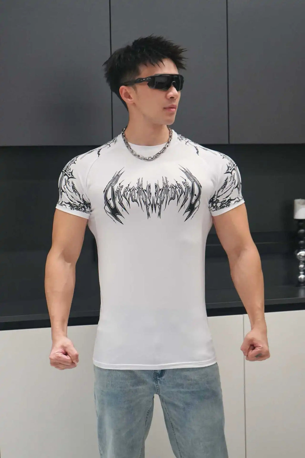 Short Sleeved Fitness Quick Drying Tight T-shirt