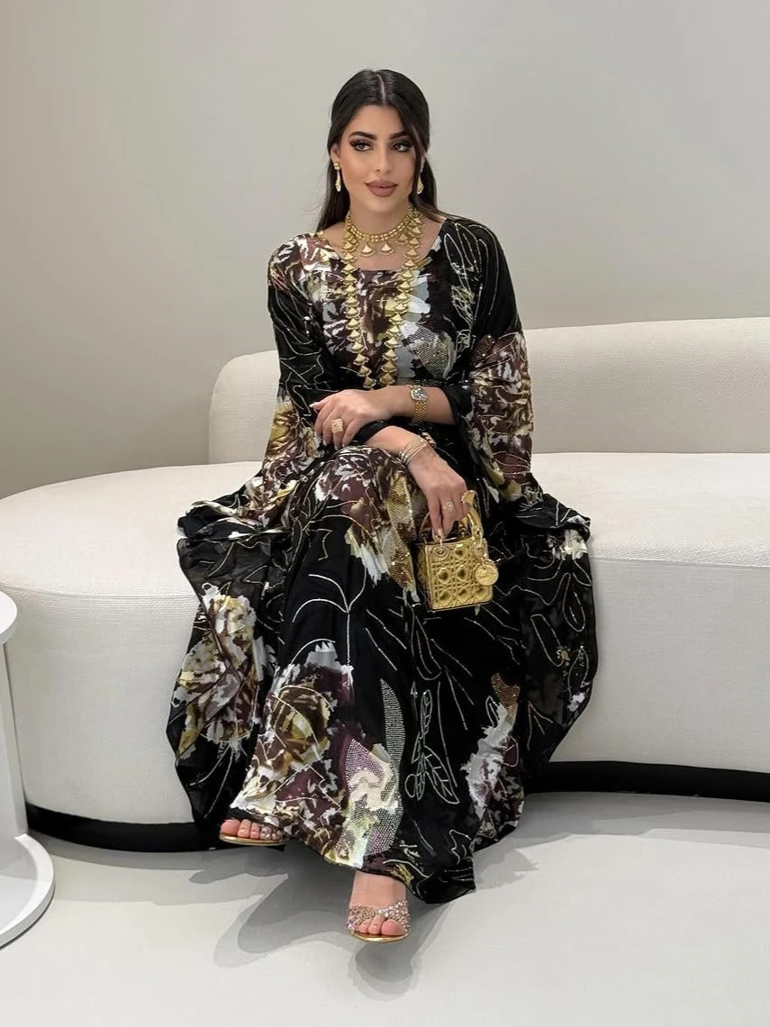 Chiffon Diamond Style Dress