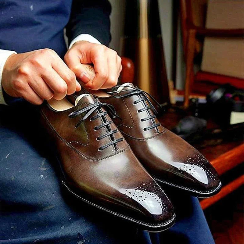 Lace-up Brogue Oxfords