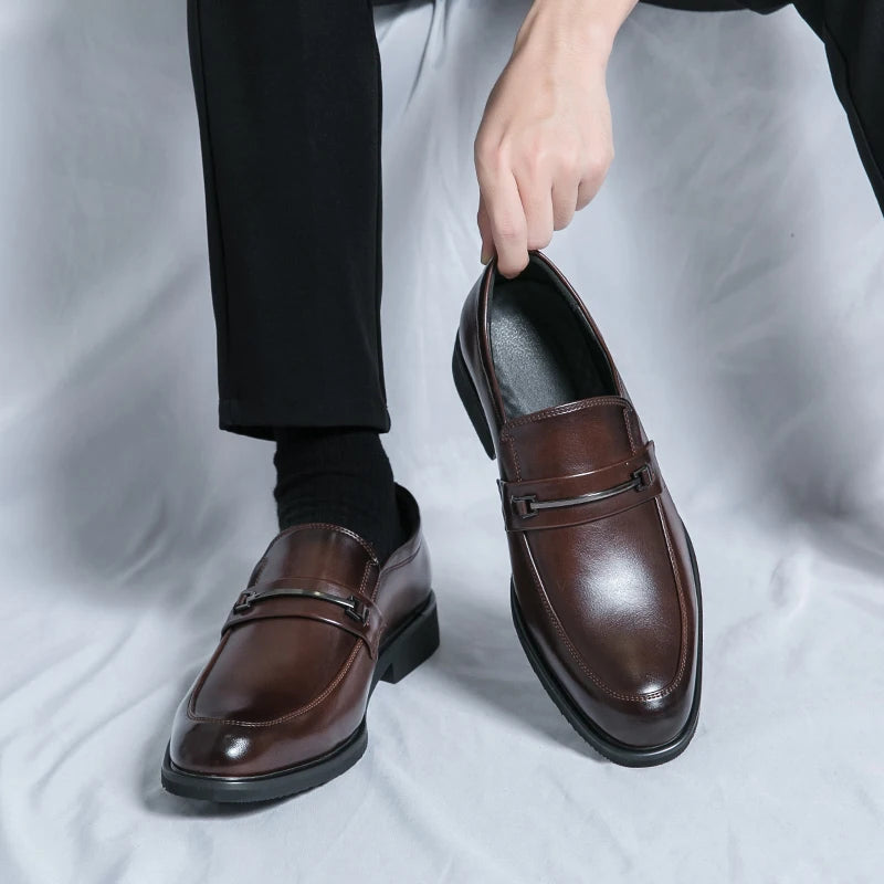 Classic Style Slip On Round Toe Loafers
