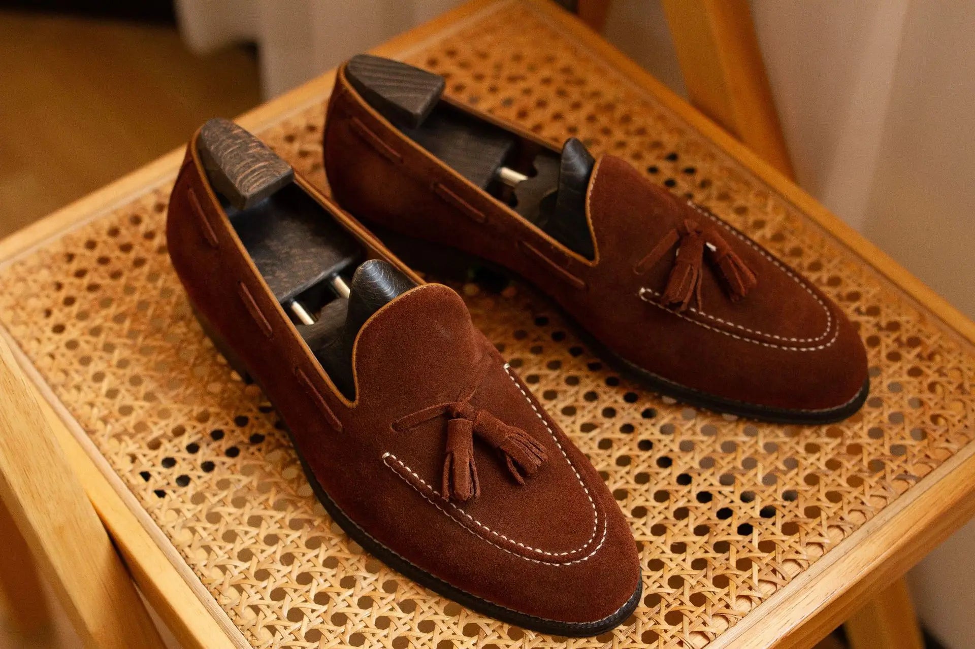 Genuine Leather Loafer Shoes for Men Handmade British Trendy Lazy Casual Shoes New Versatile