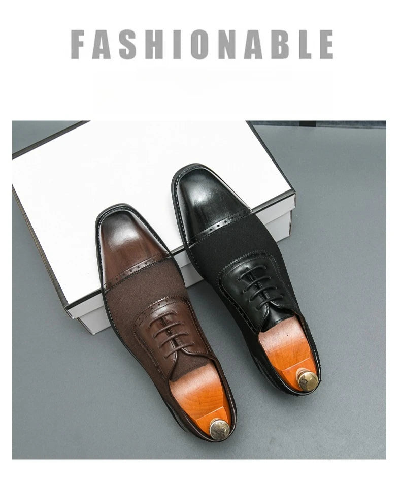 Retro Carved Lace-up Brogue Casual Oxfords