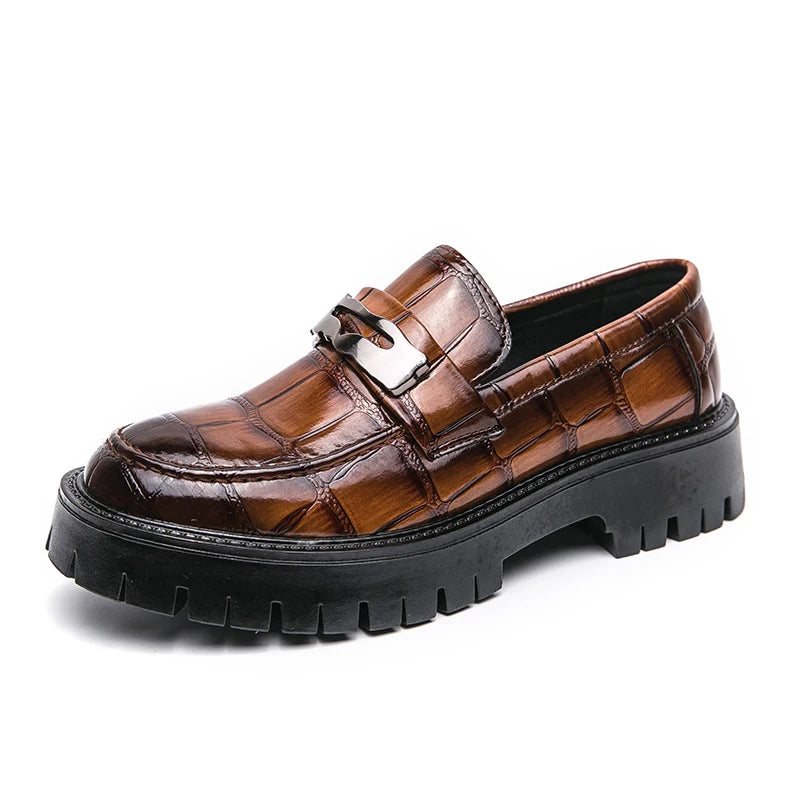 STRONGSHEN Casual Leather Loafers