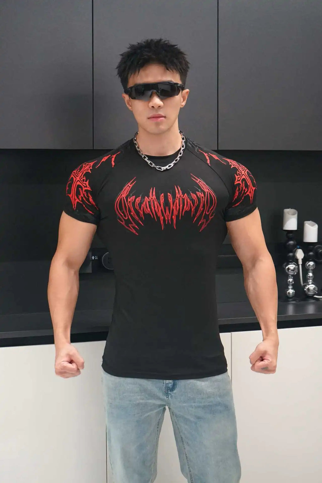 Short Sleeved Fitness Quick Drying Tight T-shirt