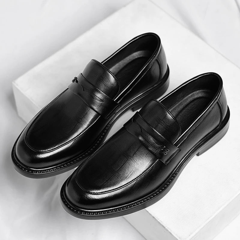 Italian Handmade Genuine Leather Slip-on Loafers