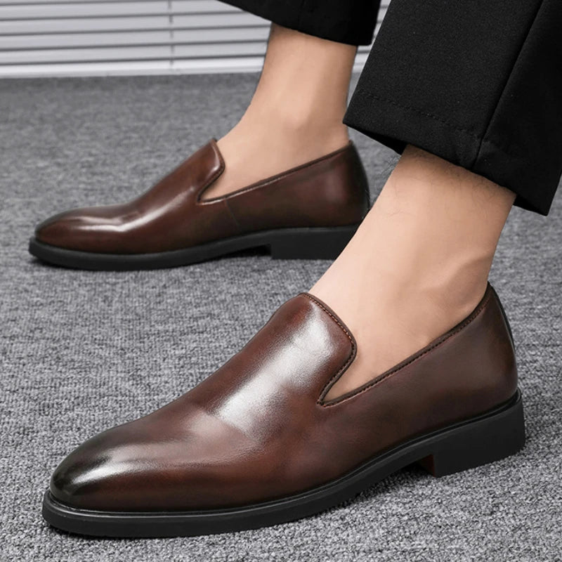 Red Sole Dress Shoes Slip-On Loafers