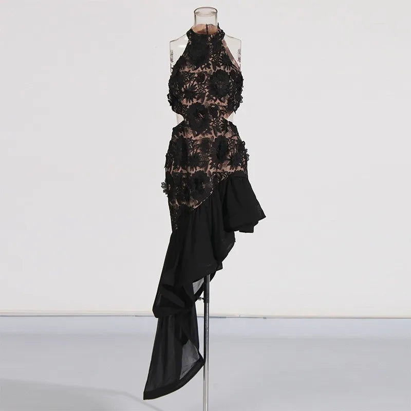 Ele Embroidered High Waist Bodycon Skirt