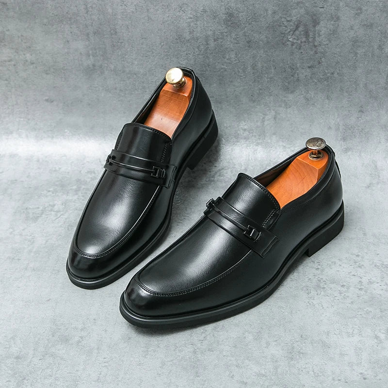 Classic Style Slip On Round Toe Loafers