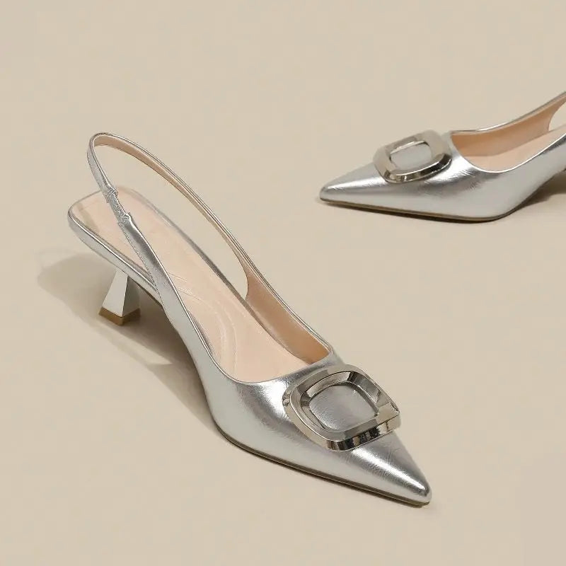 Slingbacks Pointed Toe High Heels