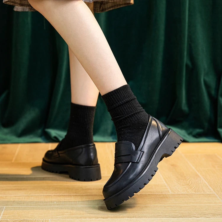 AIYUQI  British Style Genuine Leather Loafer