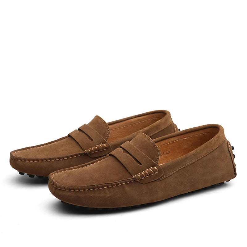 Casual Slip On Leather Loafers