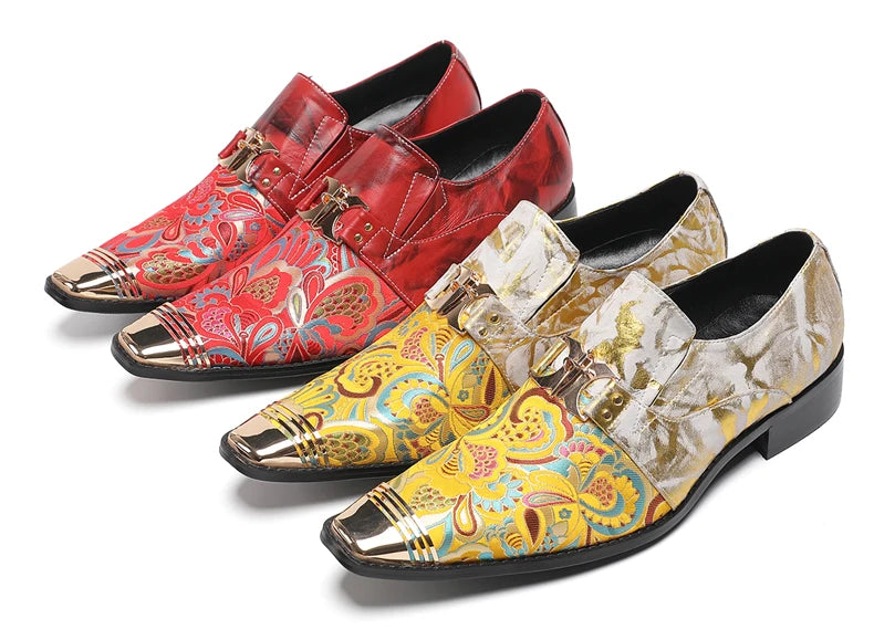 British Style Square Toe Luxury Formal Shoes