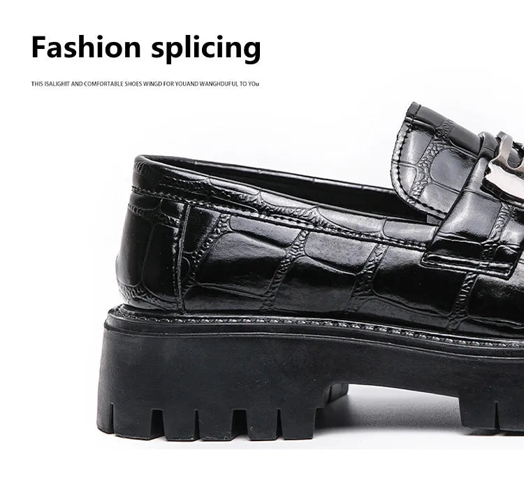 STRONGSHEN Casual Leather Loafers