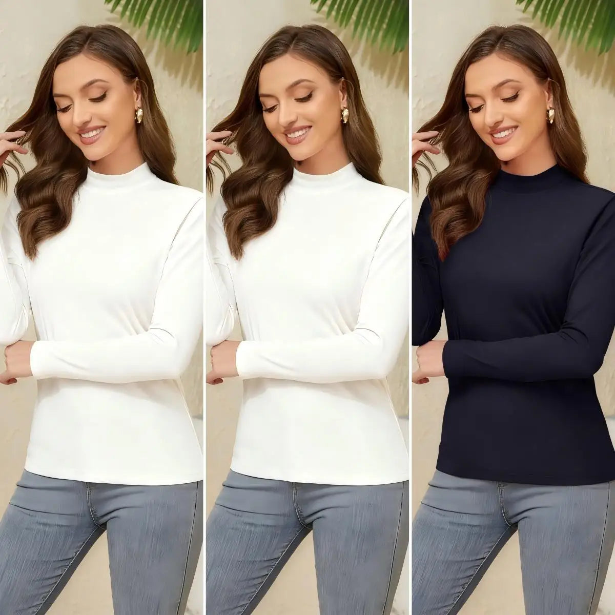3 Pieces Basic Shirts Set