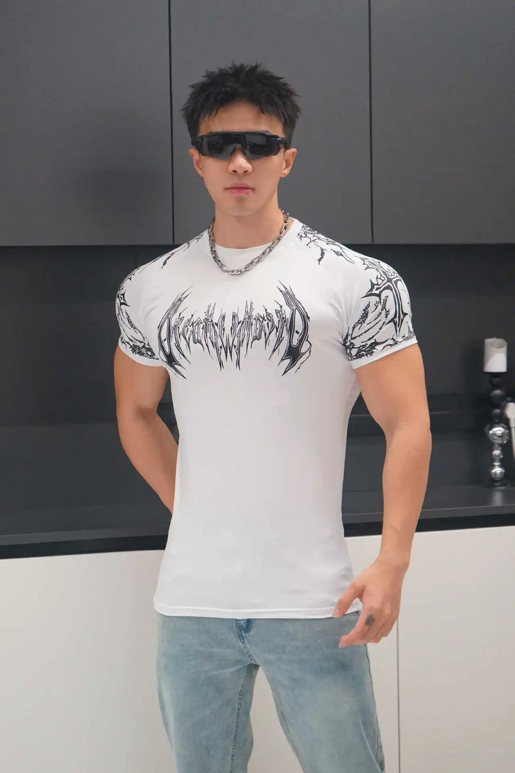 Short Sleeved Fitness Quick Drying Tight T-shirt