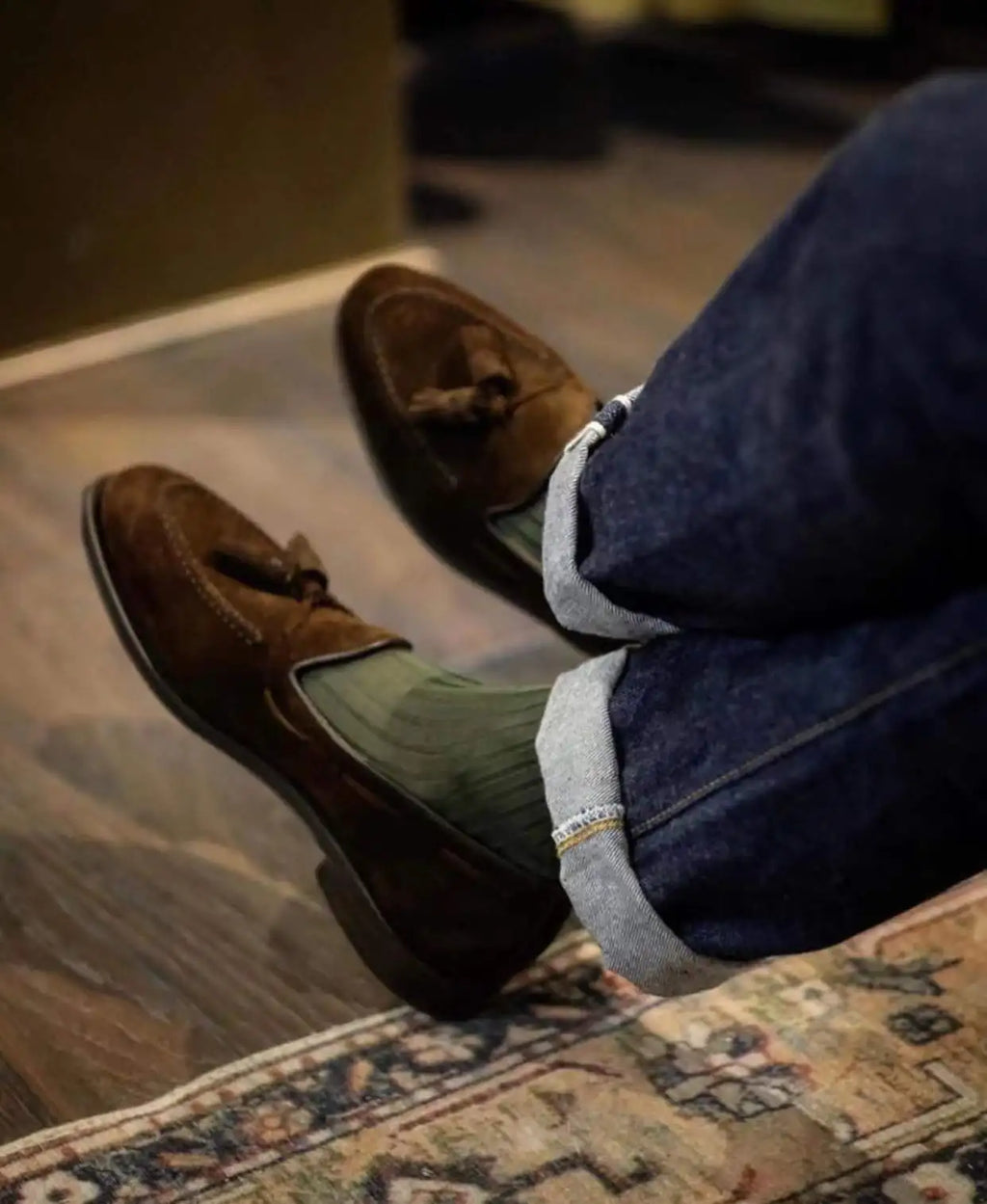 Genuine Leather Loafer Shoes for Men Handmade British Trendy Lazy Casual Shoes New Versatile