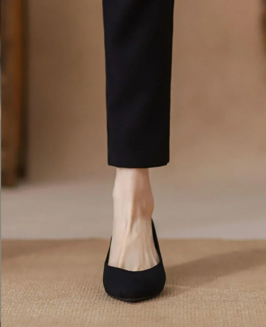 Medium Heels Ladies Pointed Toe Footwear