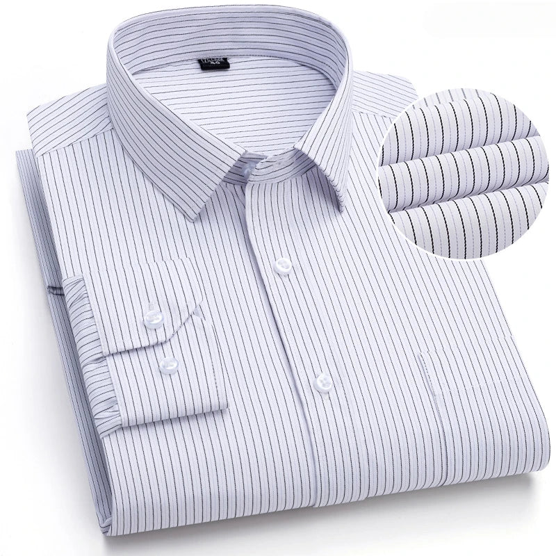 Elegants Casual Slim Fit Cotton Long-Sleeve shirts