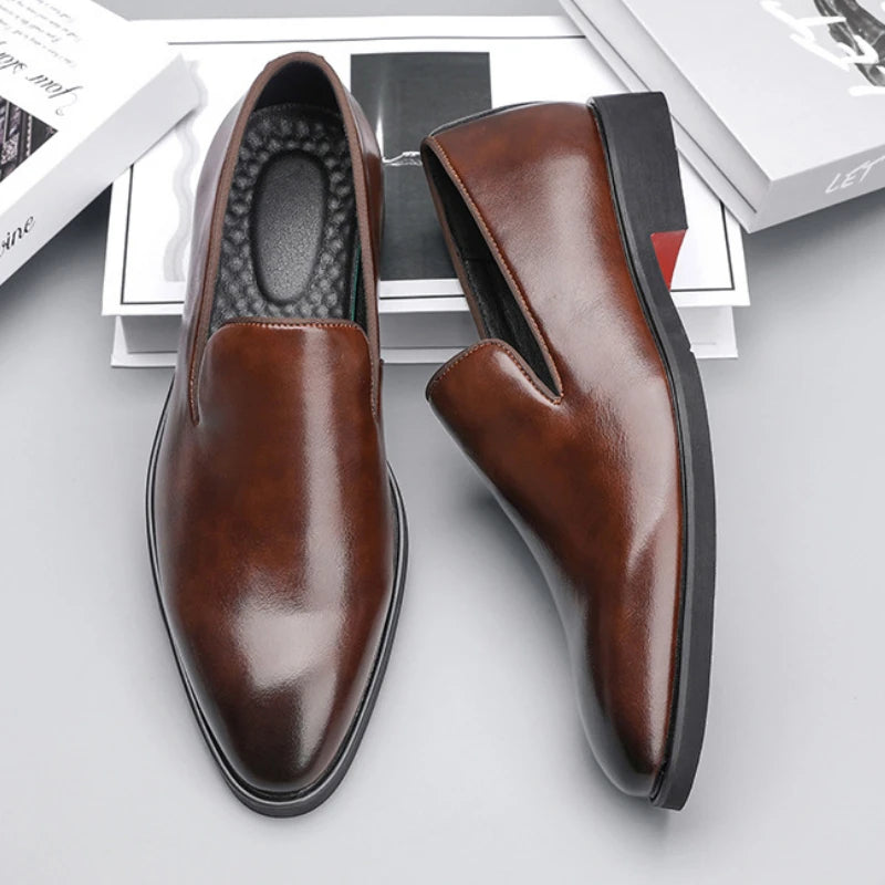 Red Sole Dress Shoes Slip-On Loafers