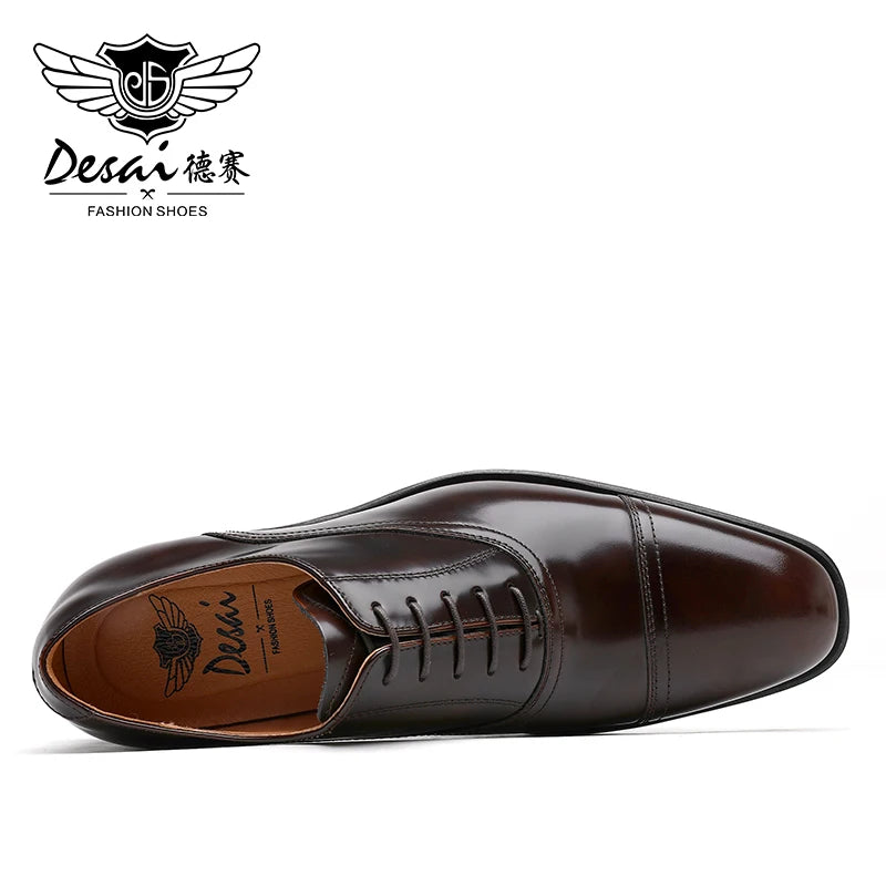 DESAI Genuine Leather Classic Italian Oxfords