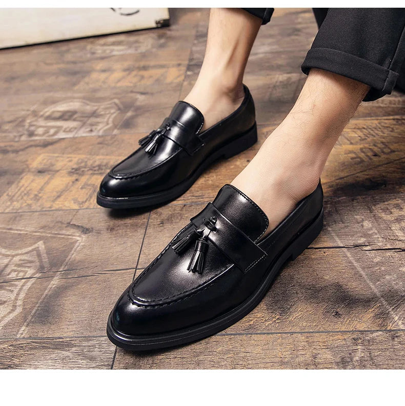 Slip on Tassel Leather Loafer