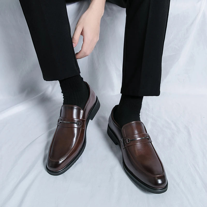 Classic Style Slip On Round Toe Loafers