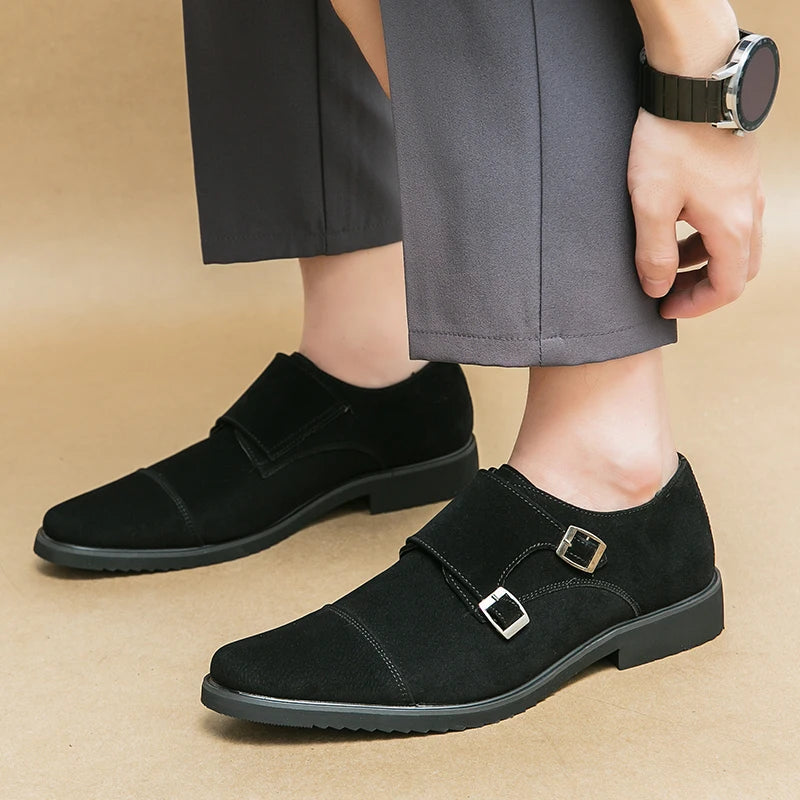 Versatile High-end Monk Strap Style Loafers