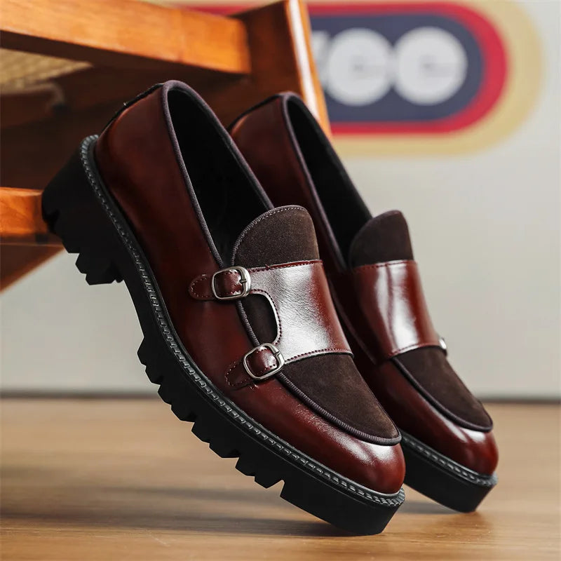 Thick-soled British Style Loafers