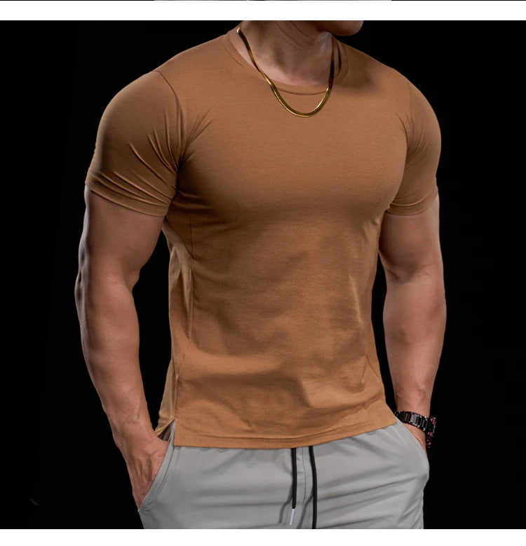 High-elasticity Breathable Sports Tight Short-sleeved T-shirt