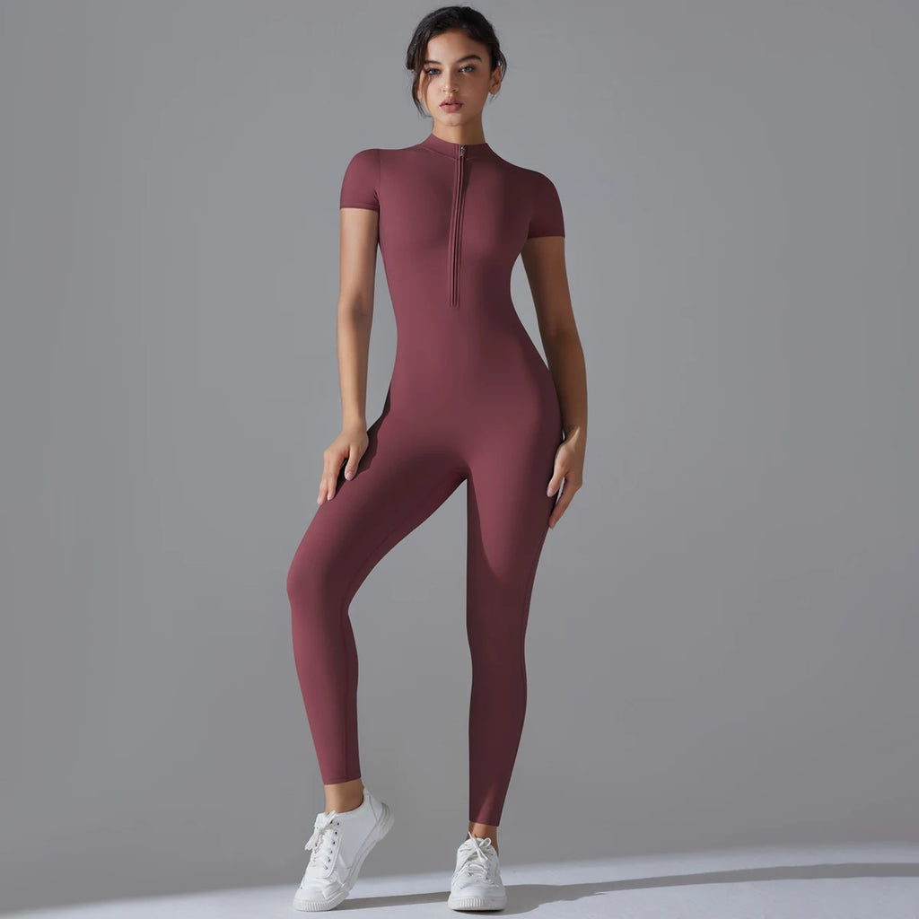 Women Fitness Sports Bodysuit Yoga Suit  Breathable Quick Dry