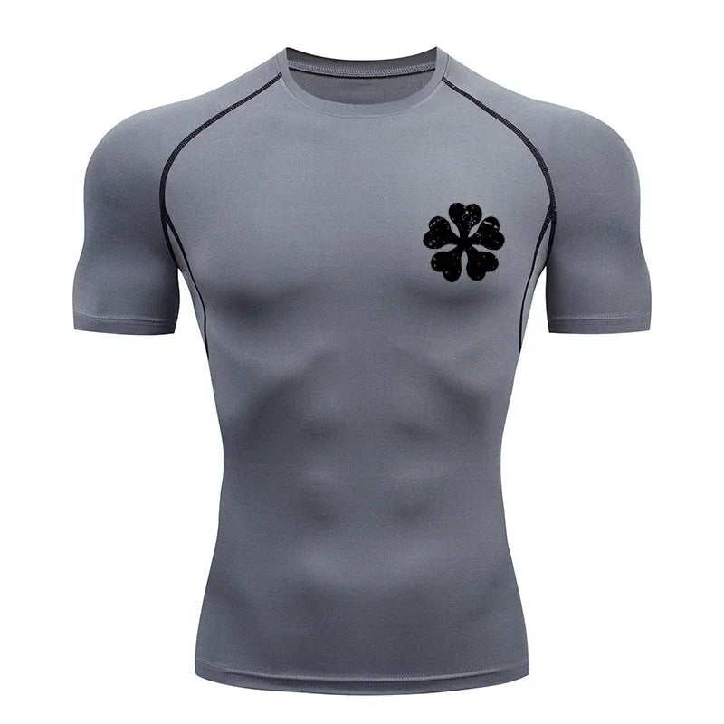 Bull Print Athletic Quick Dry Compression Shirts T-Shirts