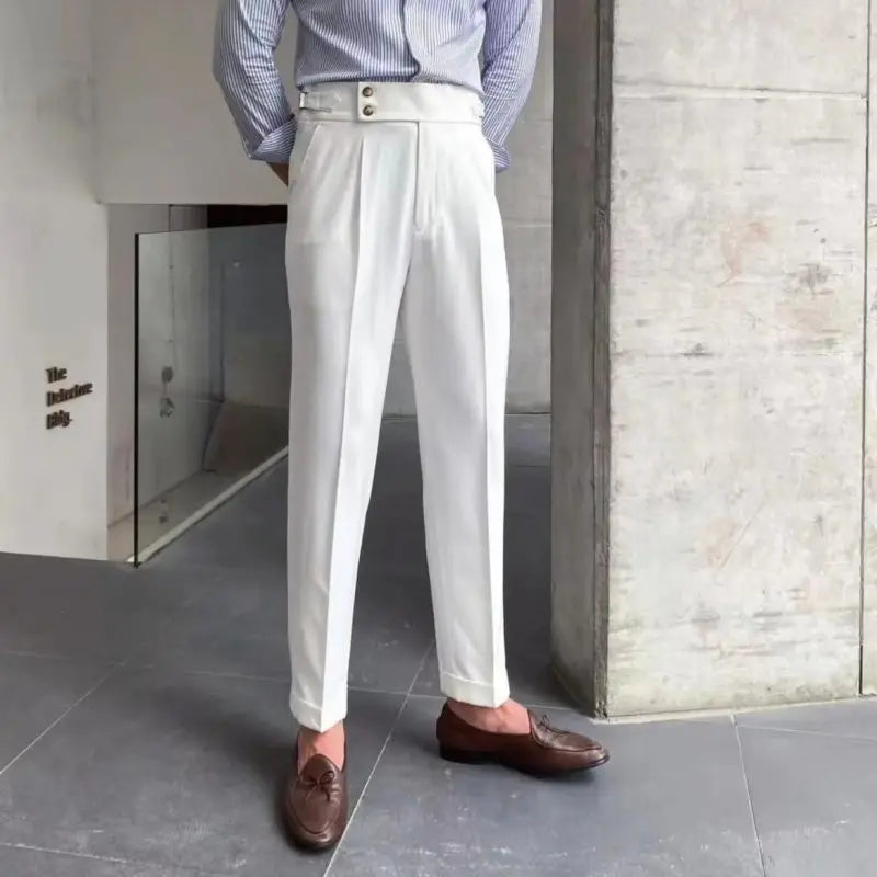 Old Money Trousers British Style Slim Fit